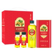 第一坊 初道臻享花生油套装 冷榨工艺 1825ml（1.25L+455ml+60ml*2) (单位:套)