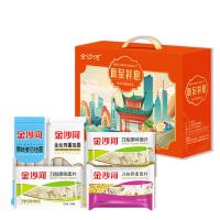 金沙河 XV-4 面呈祥意礼盒 鸡蛋挂面500g*1+原味麦芯750g*1 +原味面片200g*2 +荞麦面片200g*1 (单位: 盒)