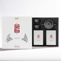 鱼玥 大兑白 白茶叶 茶具套装 福鼎白茶200g 茶壶150ml 茶杯75ml*2 礼盒装 (单位:套)