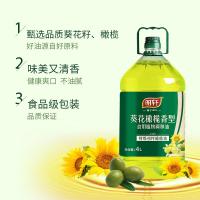 明轩 葵花橄榄食用植物调和油 非转基因 一级 4L (单位:桶)