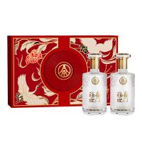 五粮液 福喜迎门 臻选水晶白酒礼盒 浓香型52度 500ml*2瓶 (单位:盒)