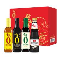千禾 龙腾四海礼盒 生抽*1 香醋*1 料酒*1 蚝油*1 4件套调味品礼盒（单位：盒）