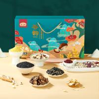 燕之坊 谷韵杂粮礼盒 1.755kg 黄小米230g+红小豆230g+百合80g+磨皮湘莲80g+黑米粥150g+百合粥150g+大薏仁米230g+黑米230g+木耳35g+香菇40g+八宝粥150g+莲子粥150g （单位：盒）