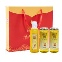 海天 HT-H302 花生油 468ml尖叫壶+468ml*2易拉罐 金色（单位：盒）
