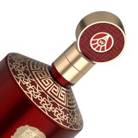 五粮液 金碧辉煌白酒 东方红韵 浓香型52度 500mlx2瓶 (单位:盒)