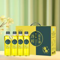 第一坊 花生油 冷榨工艺 500ml*4 (单位:盒)