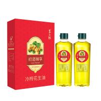第一坊 910型 初道臻享冷榨花生油 455ml*2（单位：套）包装随机