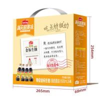 海天 金粉派礼盒 生抽酱油 500ml*4 0添加 特级酱油 （单位：件）