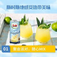 都乐 轻甜 菠萝汁果汁饮料 177ml*6罐 (单位:箱)