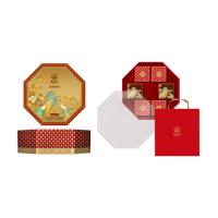 集味轩 金枝揽月 月饼礼盒 780g（匠心缤纷果仁65g*2+龙井莲蓉碧根果65g*2+金桔柠檬夏果65g*2+姜汁白莲杏仁65g*2+广式蛋黄白莲蓉65g*2+广式椰蓉65g*2）（单位：盒）