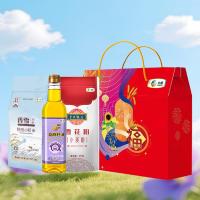 福临门 米面油礼盒 小麦粉1kg+小町米1kg+亚麻籽油750ml 2kg+750ml（单位：盒）