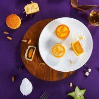 十五月 金秋贺月月饼礼盒 节庆食品 360g 金粉色（单位：盒）内容物：低糖金沙蛋黄莲蓉月饼60g×2、生椰芒果月饼60g×2、冰沙红豆奶黄月饼60g×2