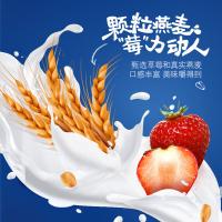 伊利 安慕希草莓燕麦风味酸奶 礼盒装 200g*10瓶 (单位:箱) 新老包装随机发货