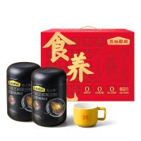 五谷磨房 食养礼 核桃芝麻黑豆粉 1092g（无糖款黑粉546g*2罐+杯）   新旧包装随机发货 (单位:盒)