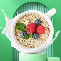 阴山优麦（YIN SHAN OATS） 即食 营养早餐 有机纯燕麦片 1000g （单位:桶）
