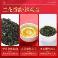 润虎 满堂鸿运 国潮礼盒 金骏眉/浓香铁观音/大红袍三茶组合装 配果绿壶茶具 66g(单位：套)