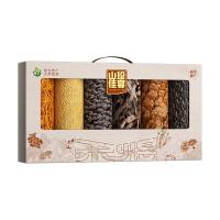 禾煜 山珍佳宴 干货礼盒 520g(单位：盒) 香菇105g+黑木耳100g+椴木银耳75g+猴头菇90g+蛹虫草80g+鹿茸菇70g