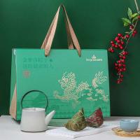 金萝莎 礼粽 粽子礼盒 栗子鲜肉粽100g*2个+紫米蜜枣粽100g*2个+精典鲜肉粽100g*2个+八宝杂粮粽100g*2个+太湖糯米500g*1包 (单位: 盒)