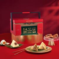 集味轩 甲元高 粽子礼盒 260*180*350mm (单位:盒) 经典鲜肉粽120gx2/高汤鲜肉粽120gx2/台湾龙粽120gx2桂花豆沙粽120gx2/蜂蜜凉粽120gx2(蜂蜜15gx2)细沙枣泥粽120gx2/原味红枣粽120g