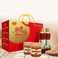 明轩 芝麻香油 磨磨搭礼盒 香油350ml*2+芝麻酱350g*2 (单位: 盒)