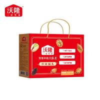 沃隆 沃家福礼 坚果礼盒 1.07kg 开心果160g+草本味纸皮核桃160g+巴旦木100g+小白杏核210g+提子干260g+鱼皮花生180g（单位：盒）