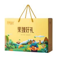 鲜记 果臻好礼 坚果礼盒 1.288kg 金色（单位：盒）产品内配：小白杏核108g*1、纸皮核桃158g*1、新疆灰枣200g*1、多味花生128g*1、牛肉味兰花豆138g*1、蒜香豌豆200g*1、山楂片228g*1、五香瓜子128g