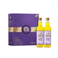 福临门 麻籽油 一级压榨亚麻籽油750ml*2礼盒装（单位：盒）