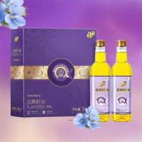 福临门 麻籽油 一级压榨亚麻籽油750ml*2礼盒装（单位：盒）