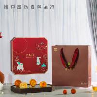 十五月 月饼礼盒 玲珑绣月 低糖流心奶黄月饼60g×2低糖金沙蛋黄莲蓉月饼60g×2生椰芒果月饼60g×3黑森林松仁味月饼60g×2 (单位:盒)