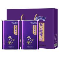 贝蒂斯 食用植物调和油(亚麻橄榄） 橄榄油 500ml*2 紫色（单位：盒）