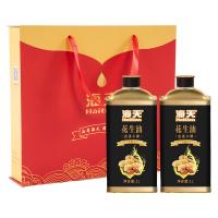 海天 HT-H200TL 花生油 1L*2铁罐 金色（单位：盒）