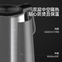 美的（Midea） 电热水壶 双层防烫304不锈钢 MK-15MS03 1.5升 (单位:台) 灰色