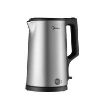 美的（Midea） 电水壶 55度保温双钢防烫 PJ17A06 1.7L 1台/箱 (单位:台) 不锈钢