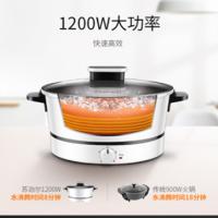 苏泊尔（SUPOR） H24YK11 电火锅 不沾内胆 3L 1200W（单位：个）白色