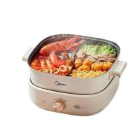 美的（Midea）MC-HGS303002 火锅专用锅 电火锅 鸳鸯锅 电煮锅多功能锅分体式家用电热锅涮肉锅多用途锅 (单位:台)