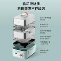 七彩叮当 QC-DZ10 全不锈钢多功能电蒸锅 12L （单位:台） 绿色