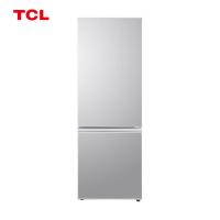 TCL R163F1G-B 冰箱 双门小型冰箱 迷你电冰箱 一体成型箱体 (单位:台)闪白银