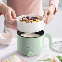 小熊（Bear） DRG-C12R6 电热锅 额定功率600W 产品净重1.23kg 电源线长0.8m 237X180X240mm 额定电压220V 锅身容量1.2L 蒸笼容量1.0L （单位：台） 淡绿色