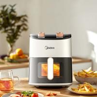 美的（Midea） 空气炸锅 可视 MF-KZE4588TQ 4.5L (单位:台) 白色主体+黑色