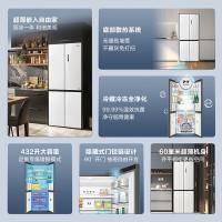 美的（Midea） BCD-432WUSGPZM(E) 十字对开门冰箱 432升 60厘米嵌系列 变频一级风冷（单位：台）白色