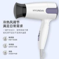 现代（HYUNDAI） YH1900 可折叠便携吹风机 18*22.5*7cm （单位:个）白色