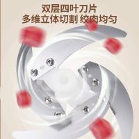 栢士德（BYSTON） BSD-JR102 绞肉机 300W 两档 2L 双层4叶刀片 加厚玻璃碗 （单位：个） 银色