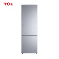 TCL R201FIG-C 冰箱 三门电冰箱 中门宽幅变温 快速制冷节能环保小冰箱 (单位:台) 闪白银