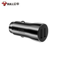 公牛（BULL） GNV-CUB12H 车载充电器 USB一拖二 黑色 (单位:个)