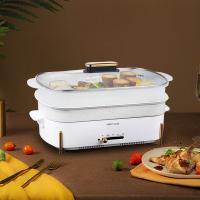 金正（NINTAUS） JZL-LL459 TMS鲜美味多功能料理锅 4.5L（单位：台）白色