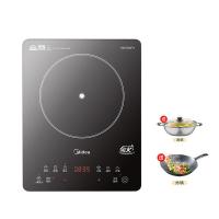 美的（Midea）MC-22RB20 电磁炉 全套带锅配炒锅+汤锅套装 2200W (单位:台)