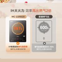 美的（Midea）MC-22RB20 电磁炉 全套带锅配炒锅+汤锅套装 2200W (单位:台)