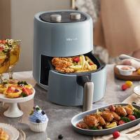 小熊（Bear） QZG-E12W5 空气炸锅 微电脑触控 容量3L 1200W (单位：台) 蓝灰色