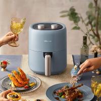 小熊（Bear） QZG-E12W5 空气炸锅 微电脑触控 容量3L 1200W (单位：台) 蓝灰色