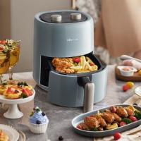 小熊（Bear） QZG-E12W5 空气炸锅 微电脑触控 容量3L 1200W (单位：台) 蓝灰色